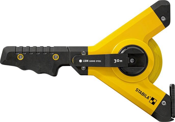 STABILA Rahmenbandmaß LBM 1000 STEEL, 30 m, Stahlband, metrische Skala