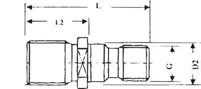 Anzugsbolzen Deckel SK40-M16 S20x2