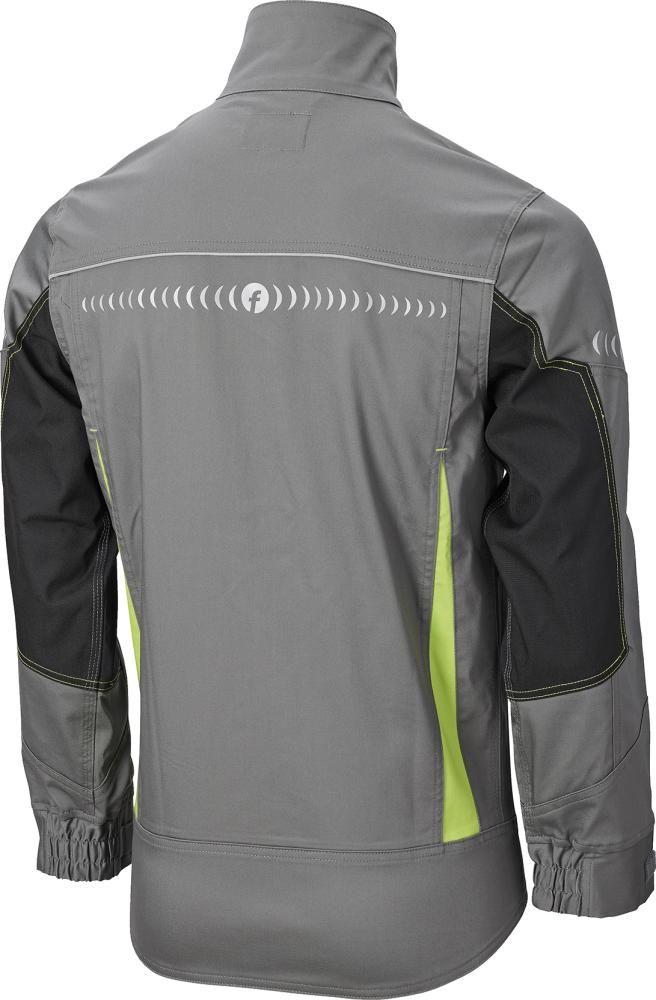 Jacke Flex grau/schwarz/lime Gr. S FORTIS