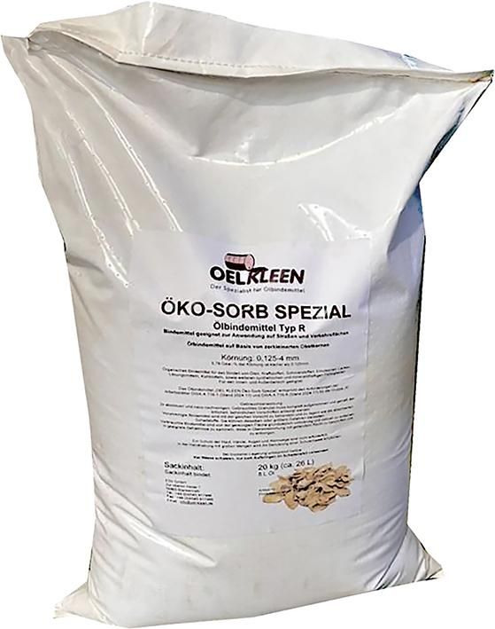 OEL-KLEEN Öko-Sorb Spezial (ca.) 26L Typ R aus Obstkernschalenbasis