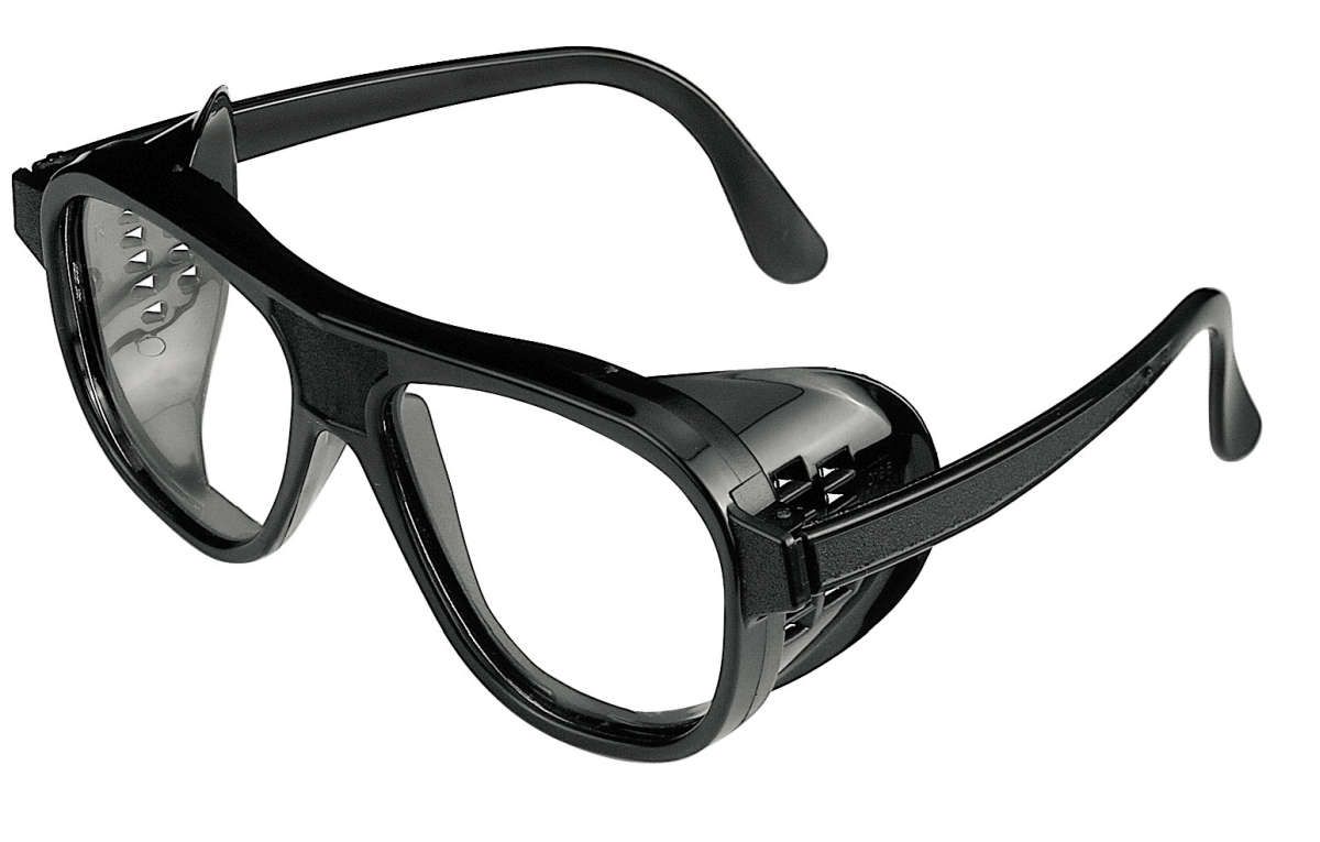 Mehrzweckschutzbrille 870PC farblos, Rahmen schw.