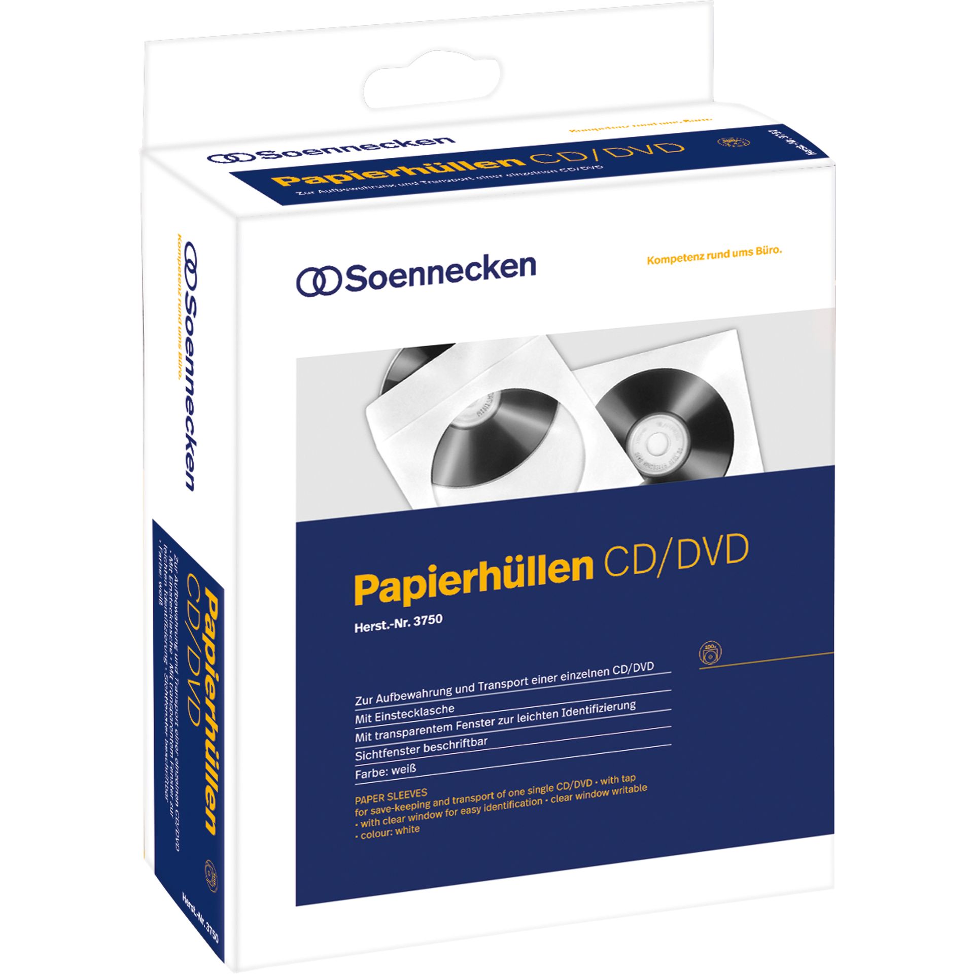CD/DVD Hülle  mF ws 100St