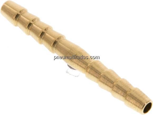 Schlauchverbindungsrohr 5mm, Messing, Eco-Line