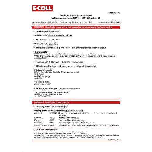 Zink-Alu Spray 400ml E-COLL