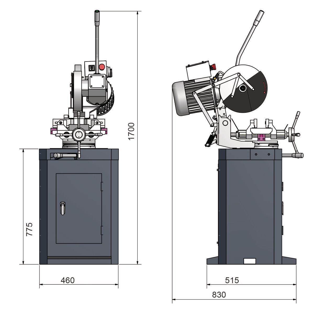 Manuelle Metallkreissägen Optimum OPTIsaw CS 275