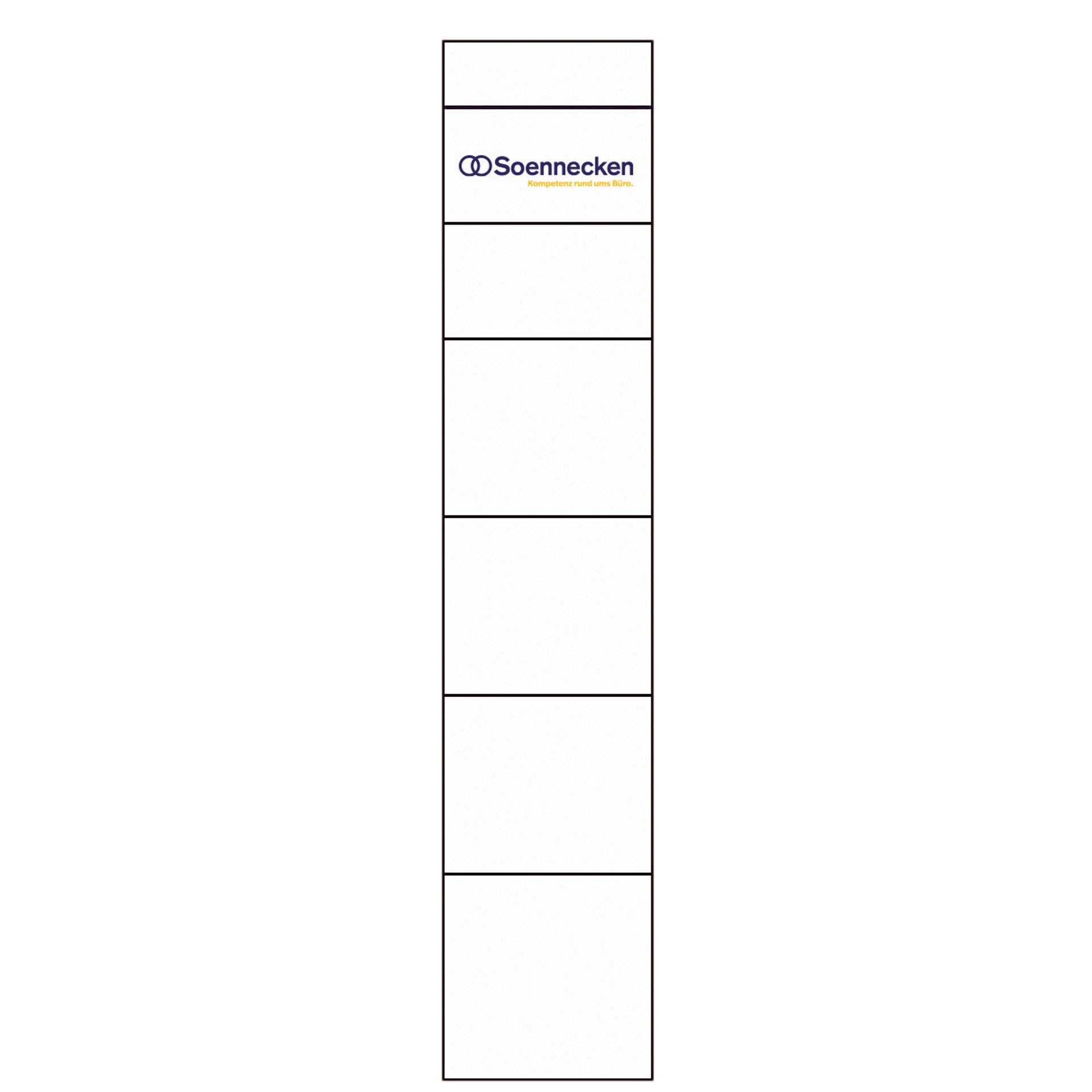 Einsteckrückenschild 30x190mm weiß 10 St./Pack.