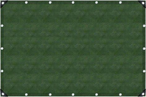 Gewebeplane oliv 2x3m UV-stabilis. Ösen 50 cm