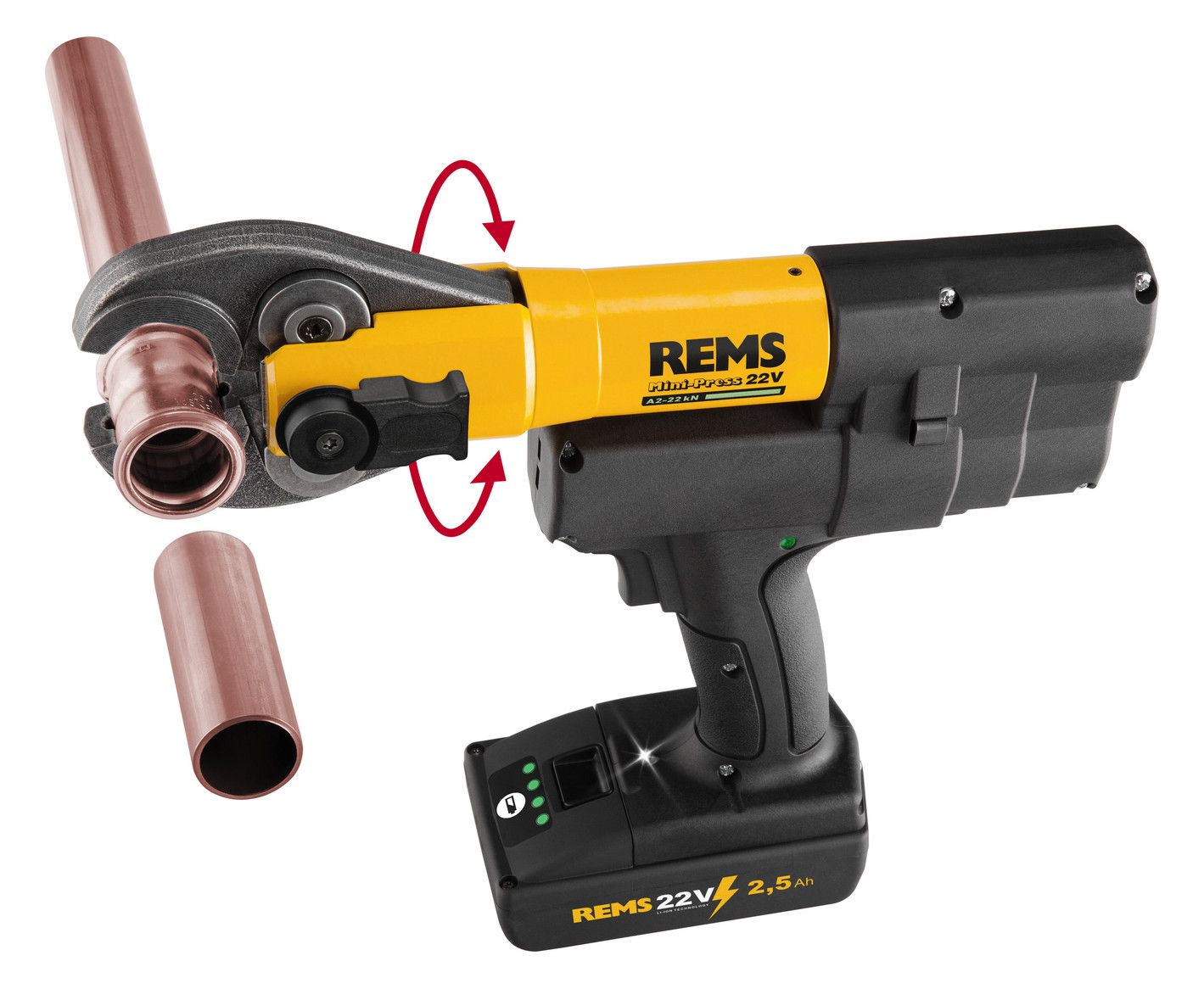 REMS Hybrid-Radialpresse im Koffer