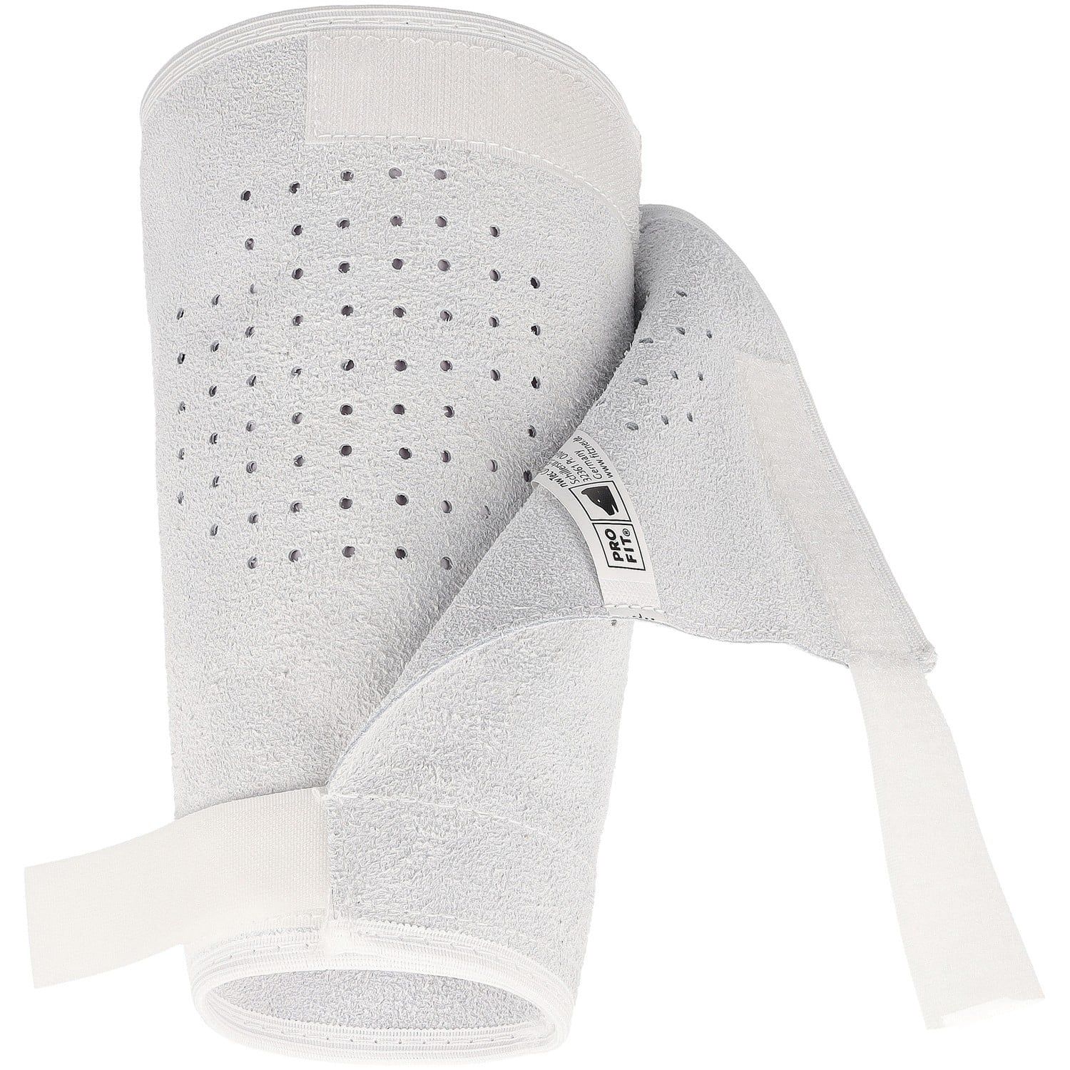 Leder Pulsschutz, 20 cm,Klettverschluss, natur