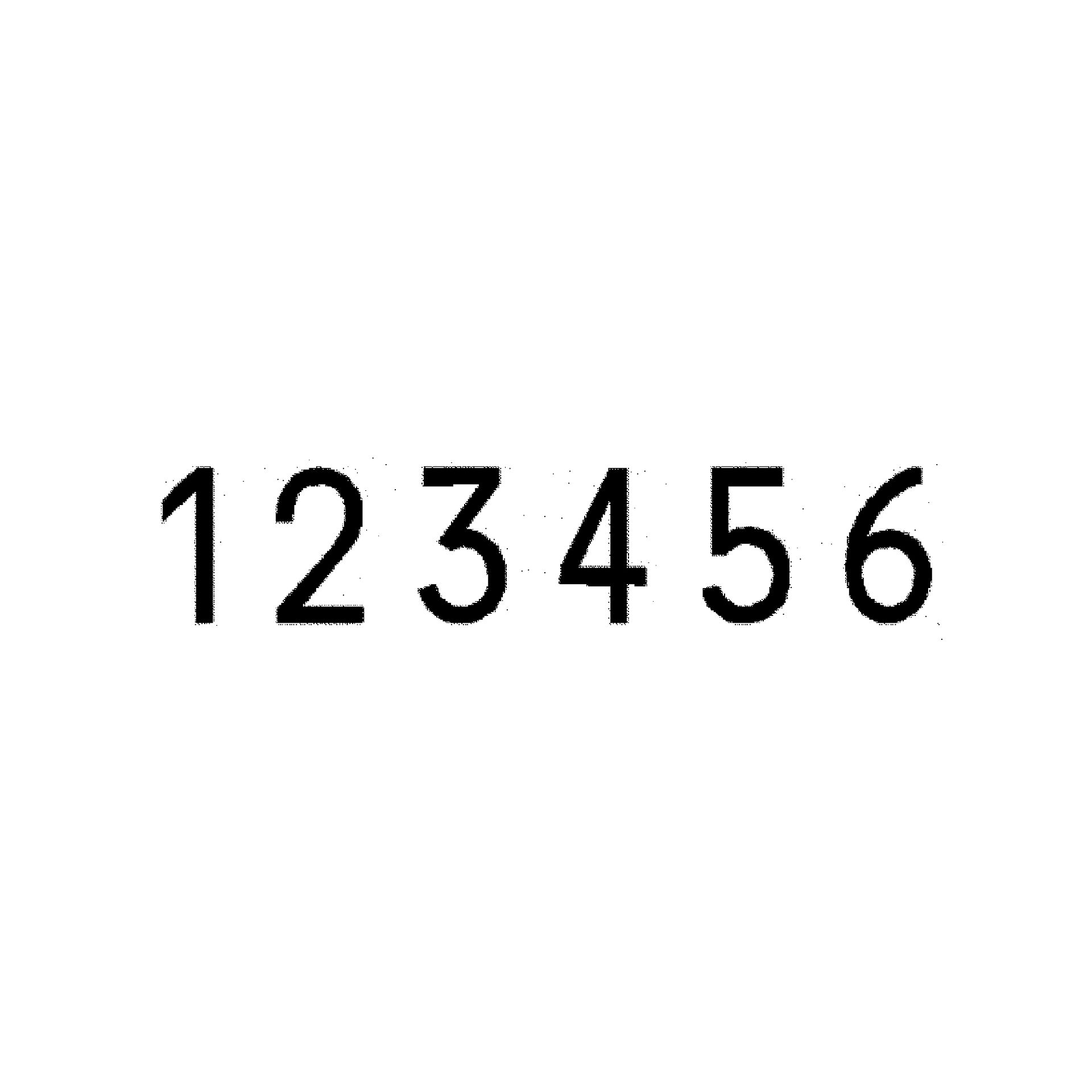 Numeroteur B6B4  Zifferngröße 4,5 mm