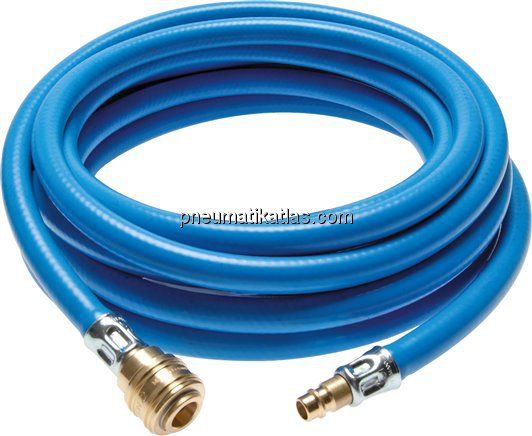Druckluftschlauch 6,3x11,0mm (5m) Standardausführung mit Standardkupplung