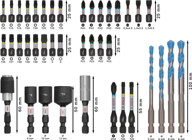 Bosch PRO Impact Schrauberbits und