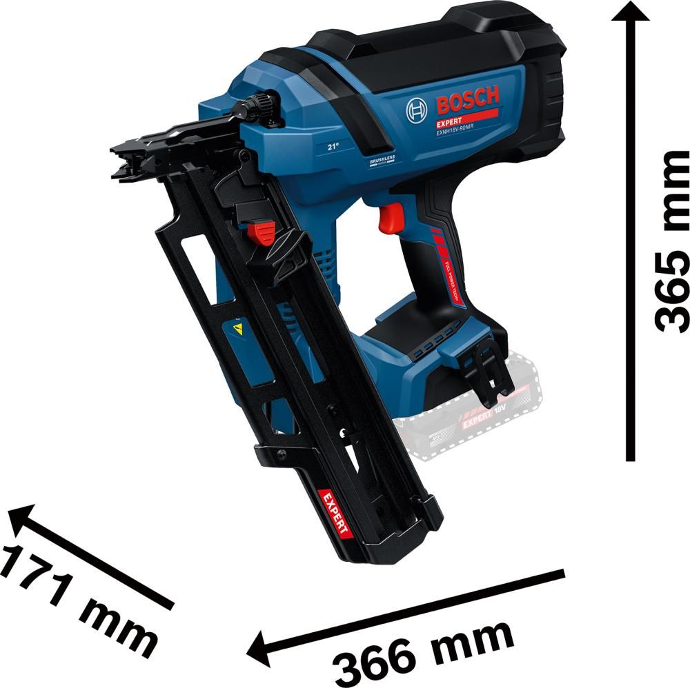 Akku-EXPERT Nagler solo EXNH18V-90MR ohne Akku ohne Ladegerät XL-Boxx