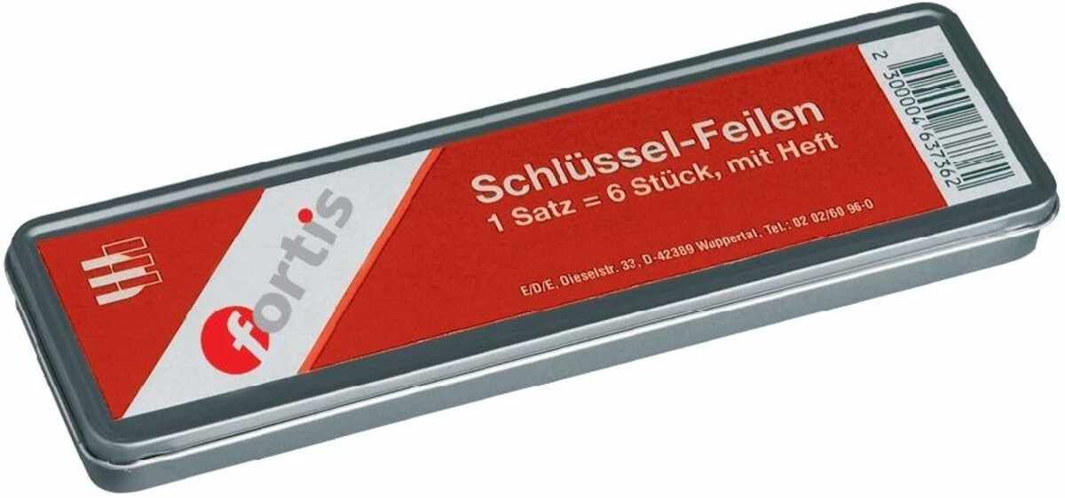 Schlüsselfeilen-Satz 100 mm Hieb 2 in MetallboxFORTIS