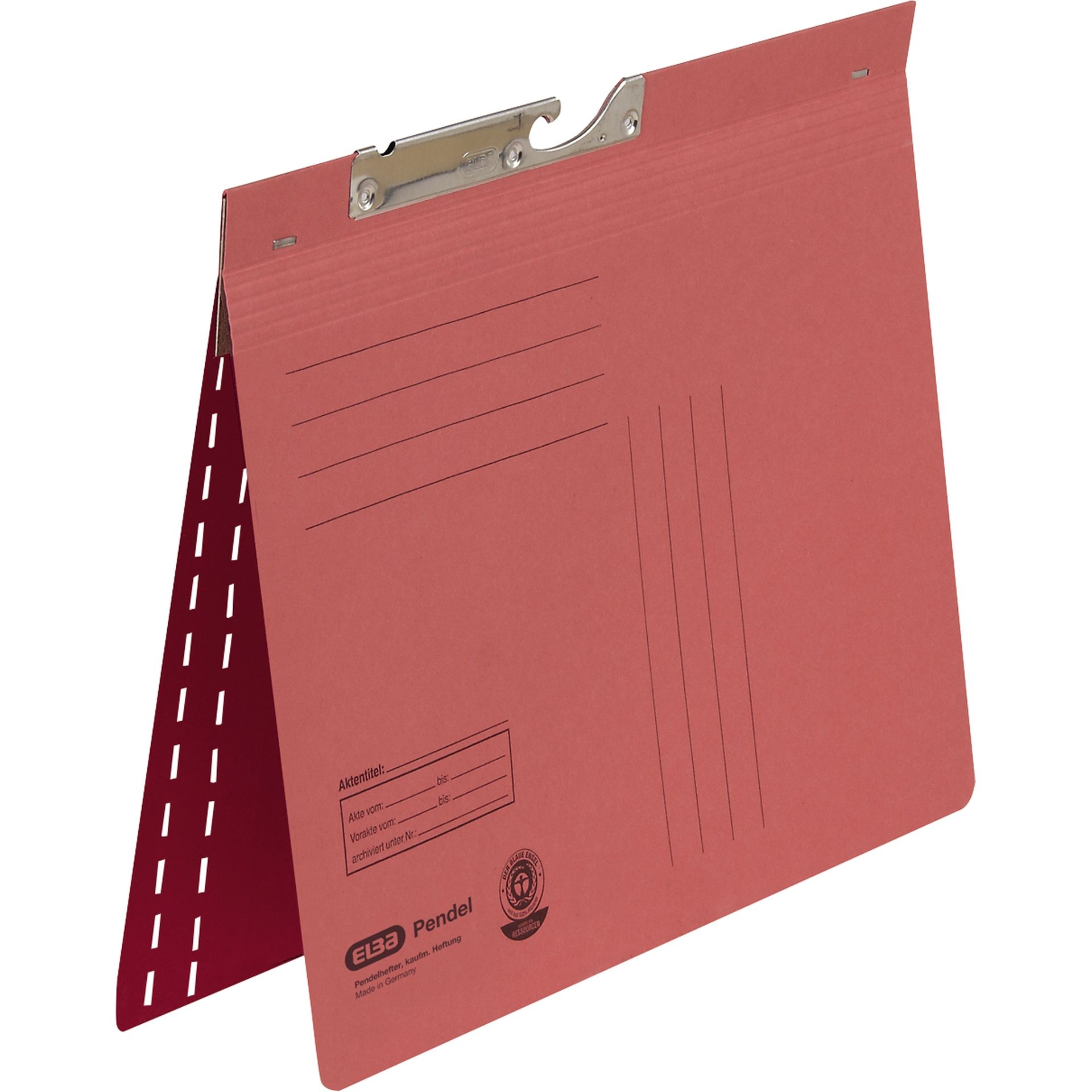 Pendelhefter DIN A4 kfm. Heftung 320g Karton rot