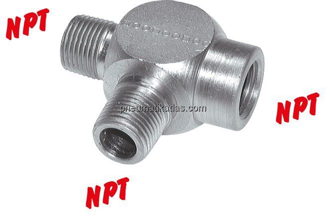 LTE-Einschraubstück, NPT 1/4" (AG/IG), Stahl verzinkt