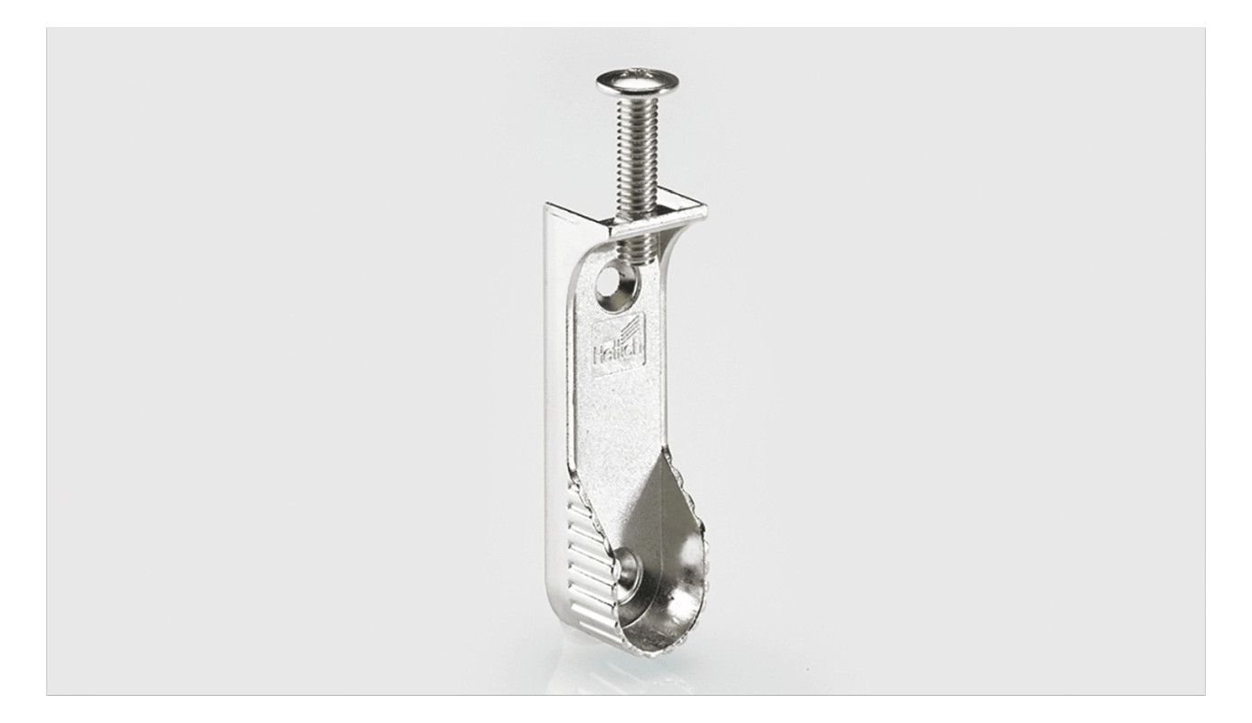 HETTICH Schrankrohrlager vernickelt