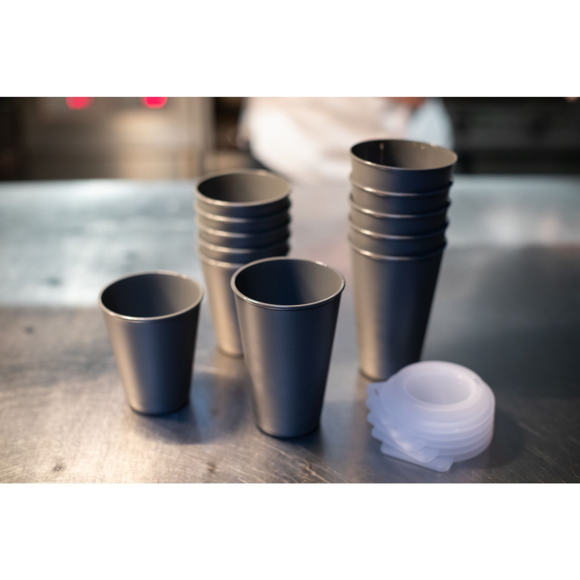Becher MOVE CUP Deckel 400ml ash grey
