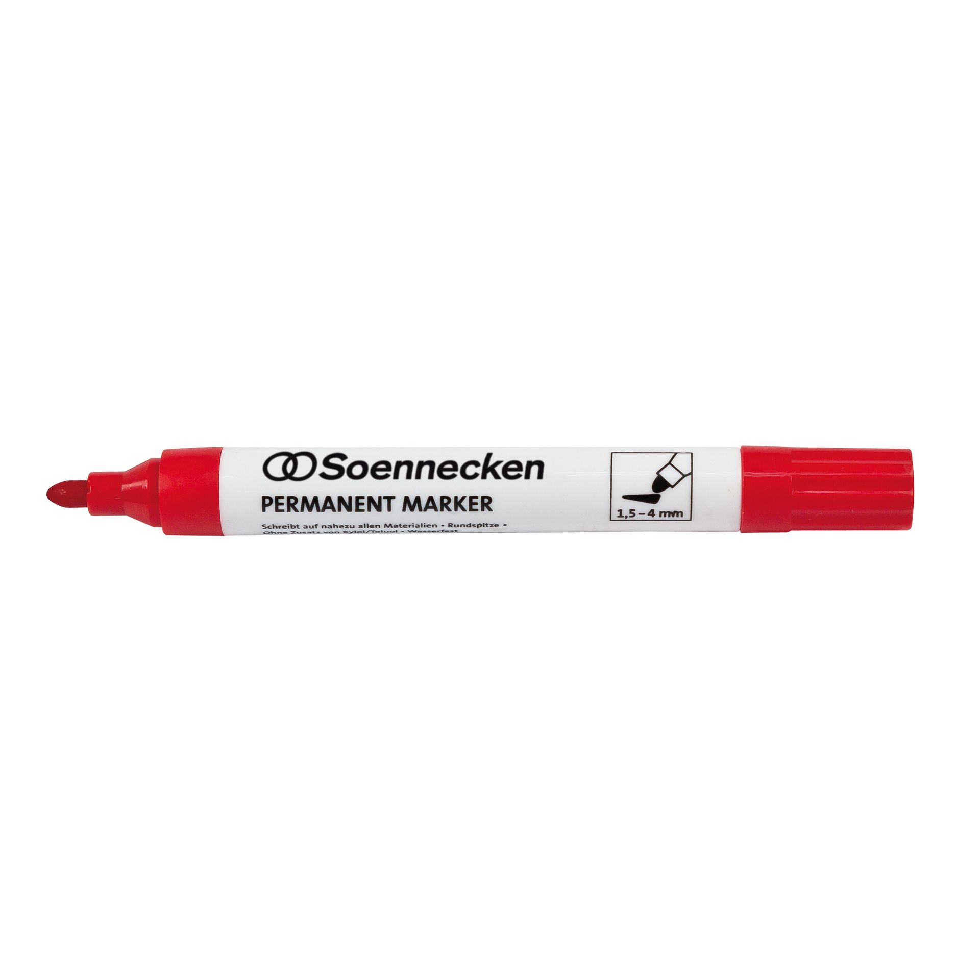 Permanentmarker 4mm Rundspitze rot
