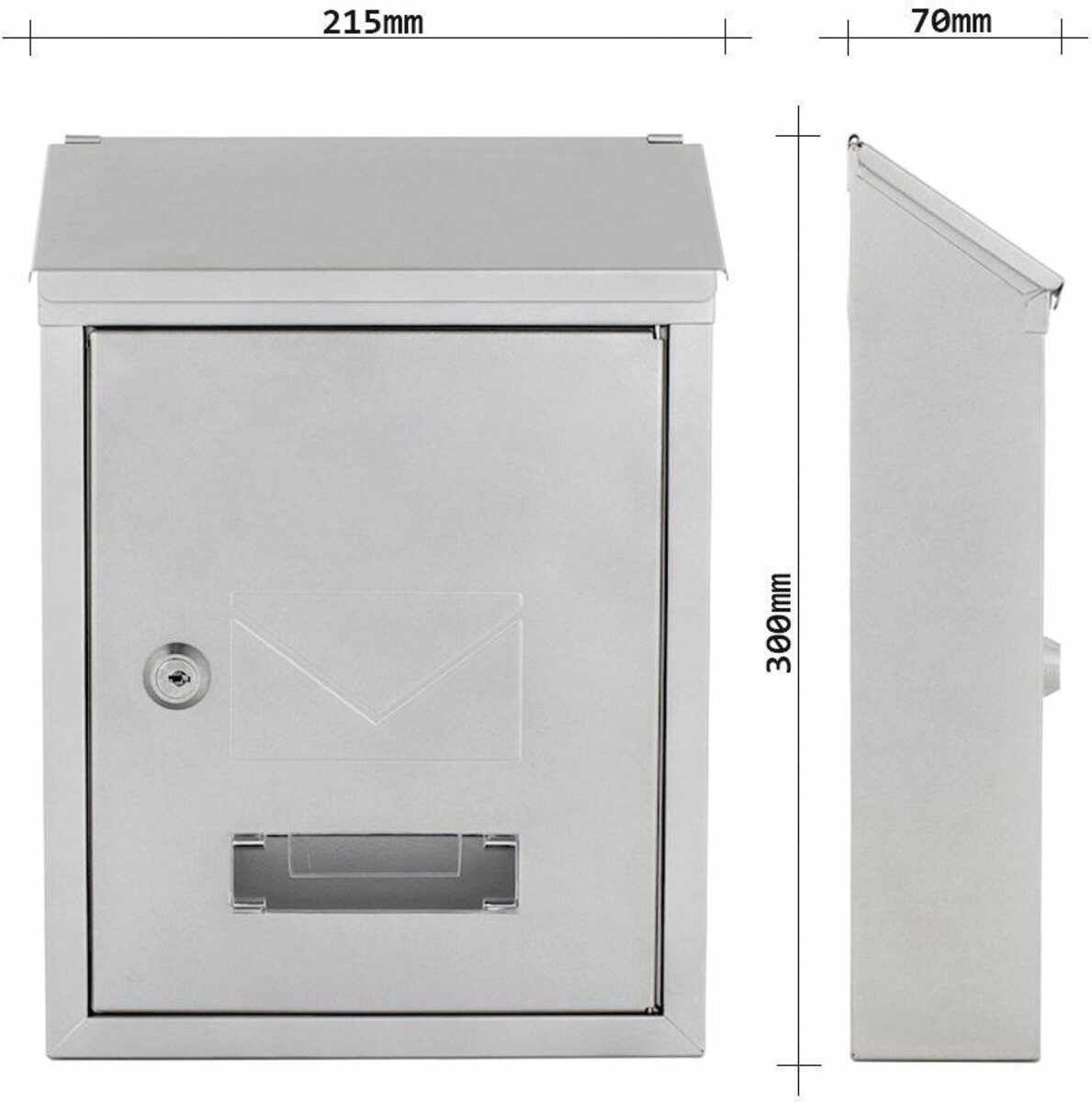Briefkasten Udine silber