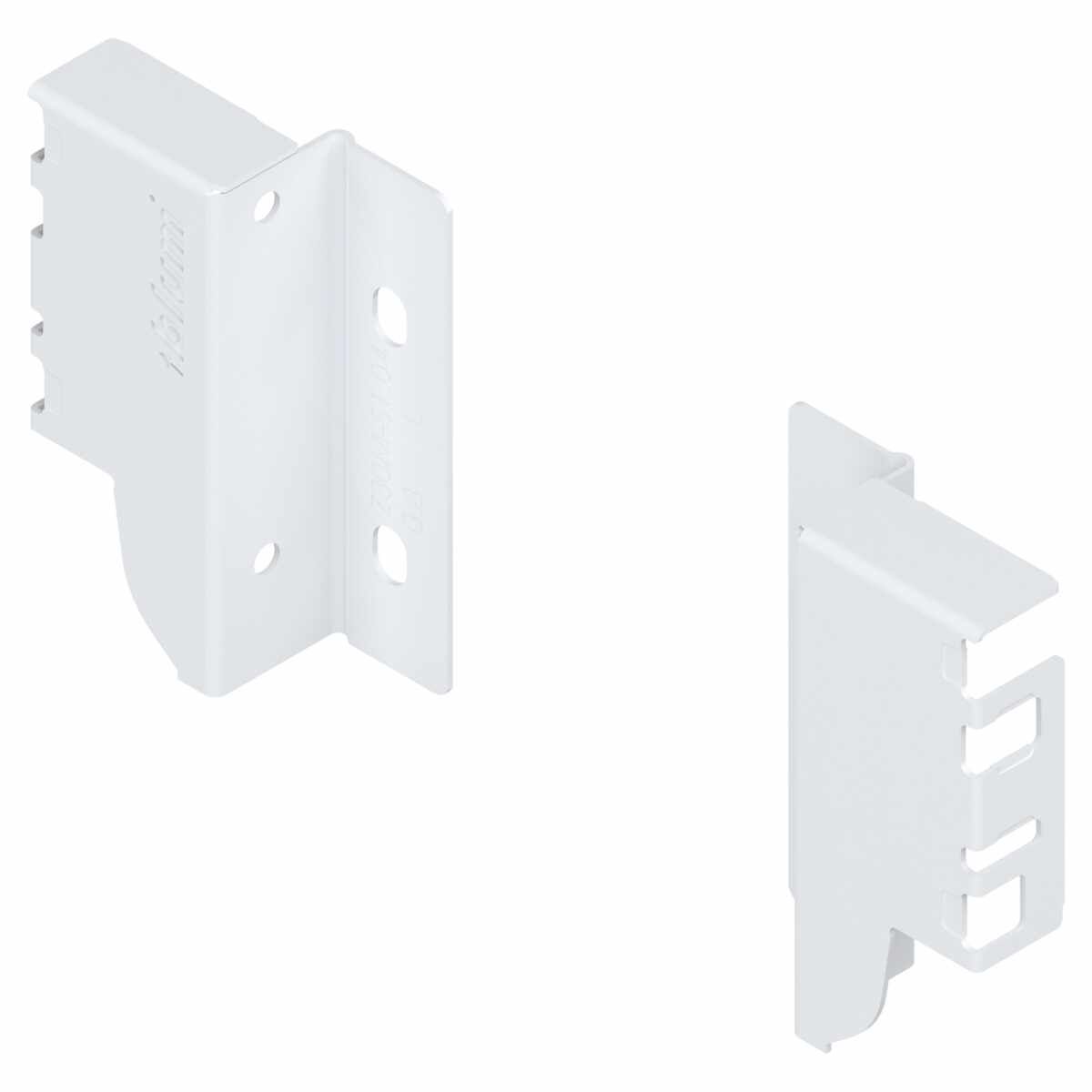 TANDEMBOX Holzrückwandhalter, Höhe M (96,5 mm), links/rechts, seidenweiß