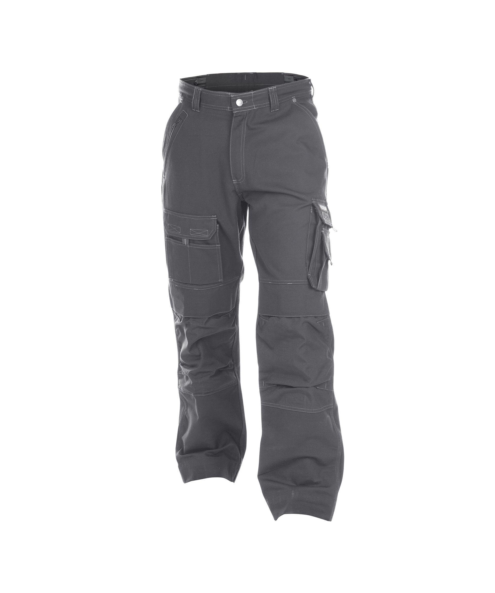 DASSY® Jackson - Canvas Arbeitshose mit Kniepolstertaschen - zementgrau, Gr. 52 - kurze Beinlänge