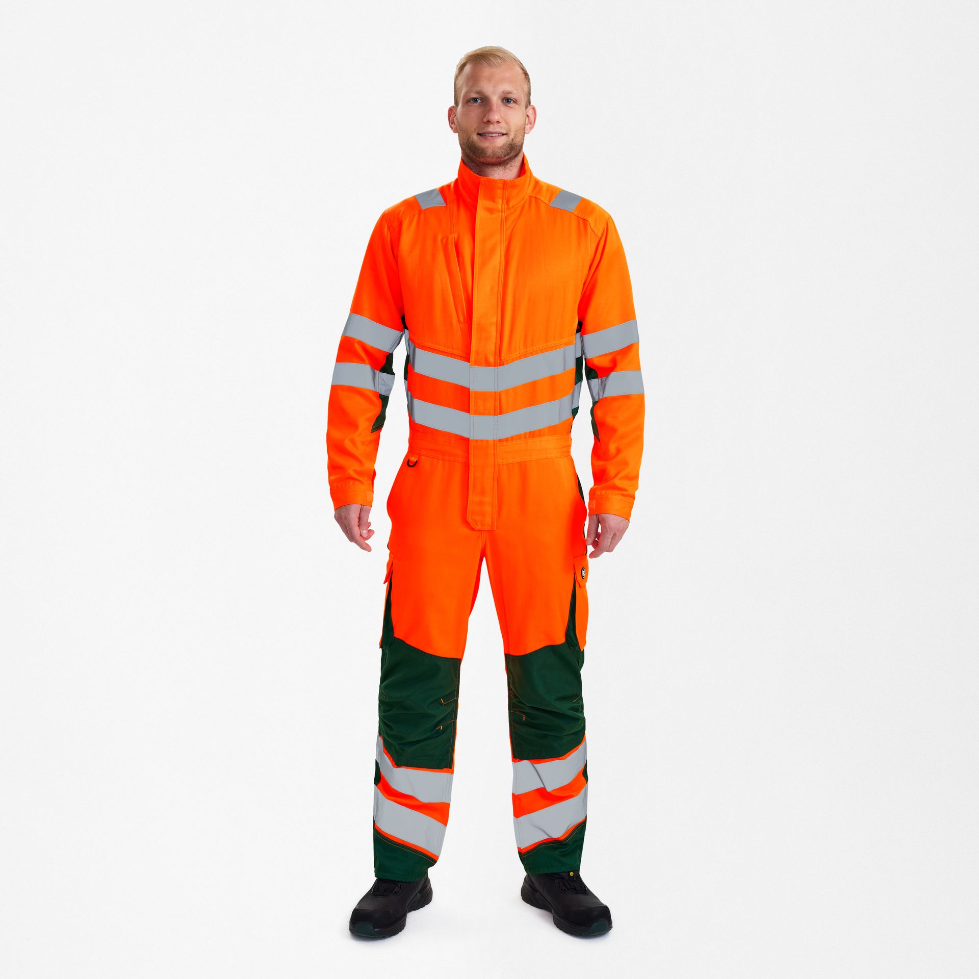 Safety Light Overall Orange/Grün, Gr. L