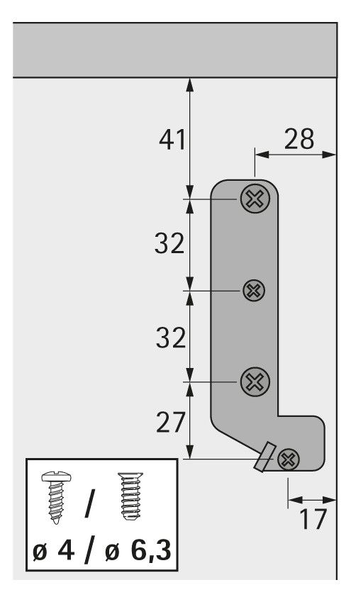 HETTICH Klappenbeschlag Lift Junior