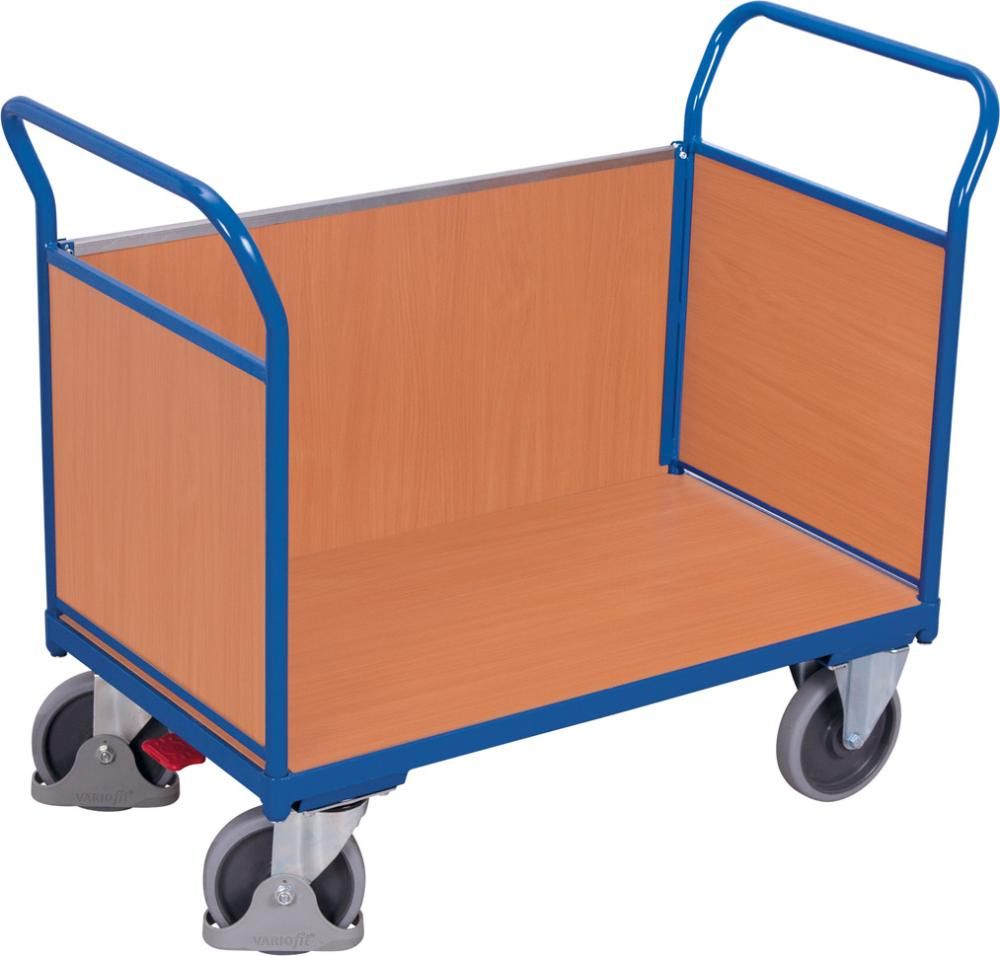 Dreiwandwagen 400 kg 850 x 475 mm Holz VarioFit
