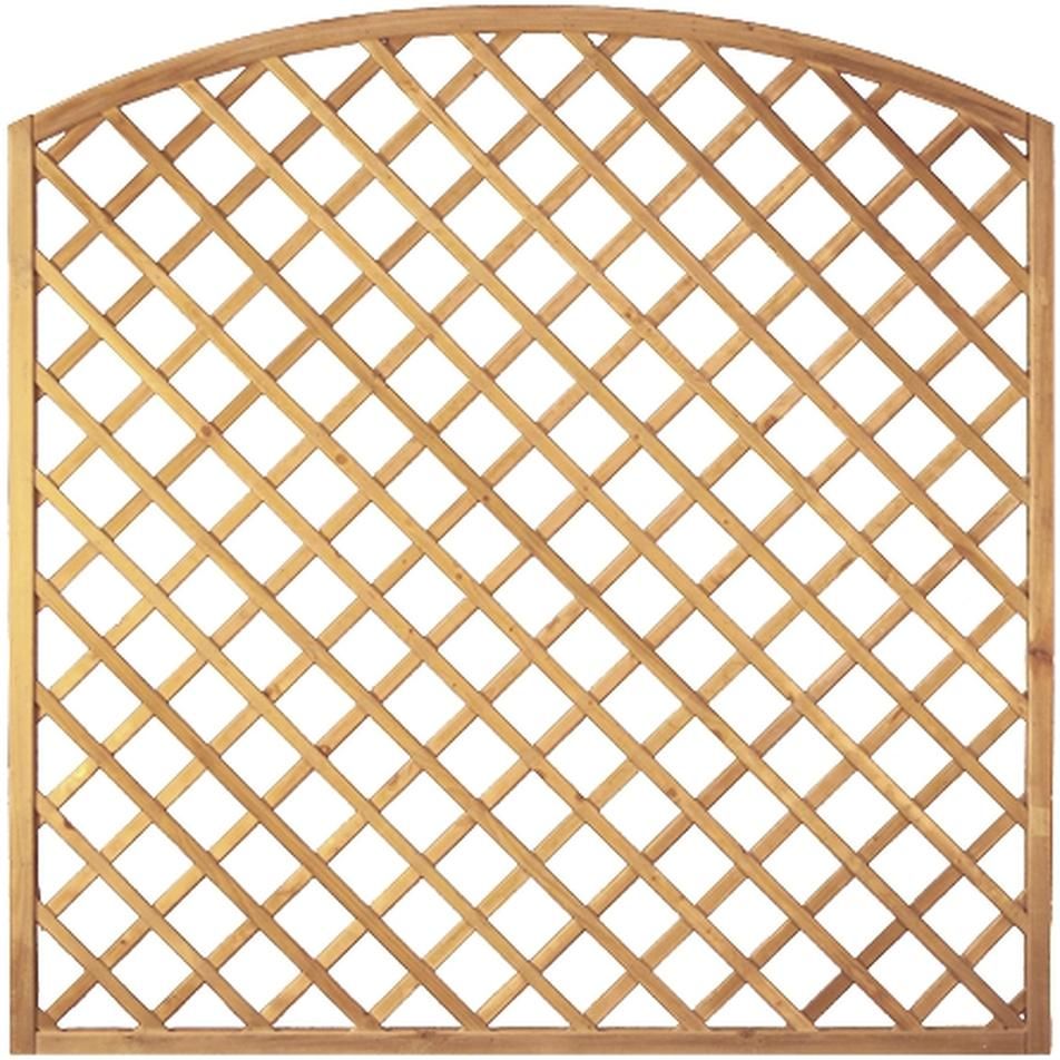 Bogen-Rankzaun-Serie 180x180/160cm MW 10x 10cmLeisten 12x30mm, genageltRahmen 45/45 mm, kdi grün