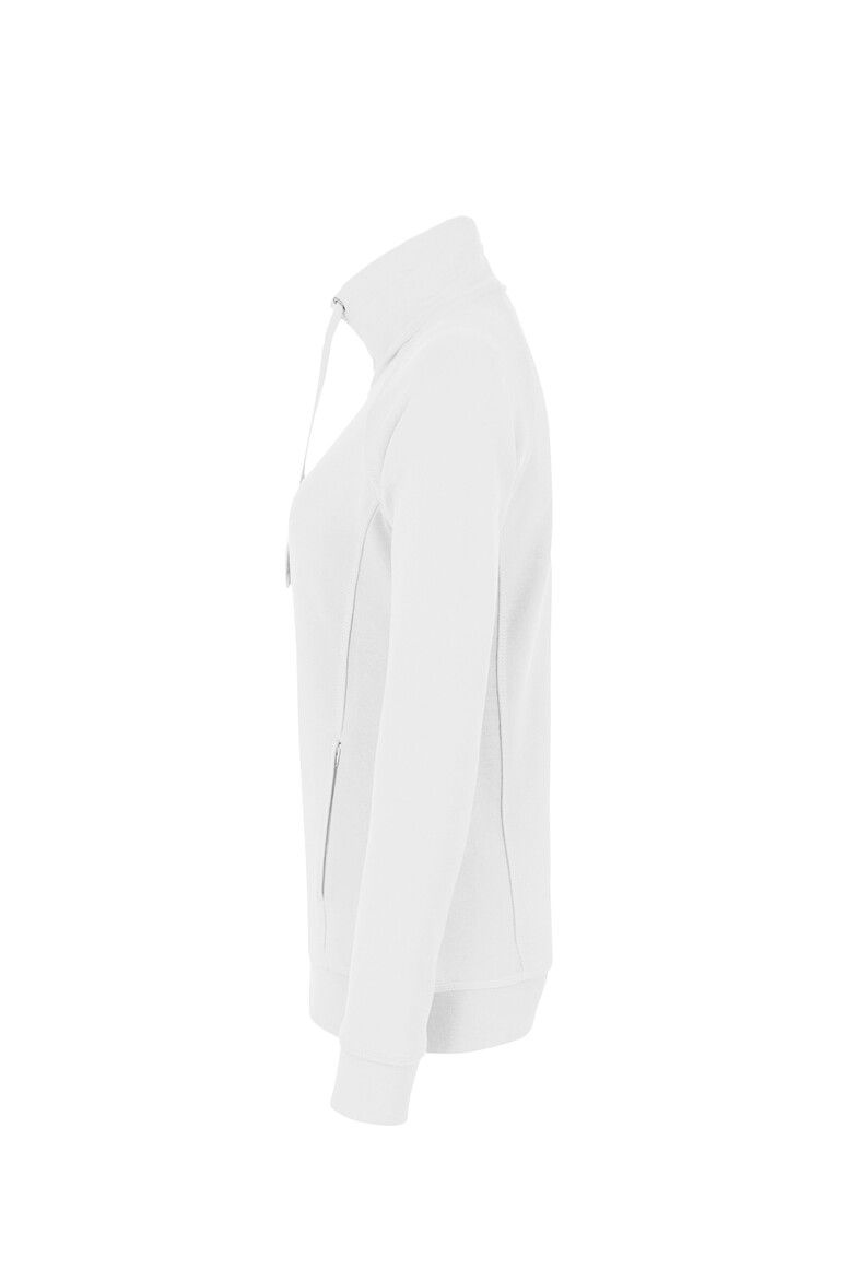 HAKRO Damen Sweatjacke Premium weiß, XS