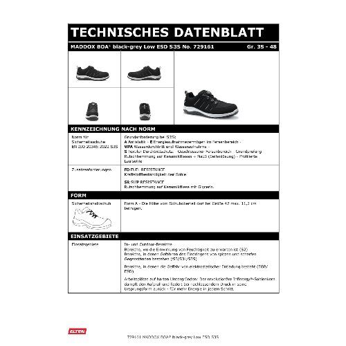 Elten Sicherheitshalbschuh MADDOX BOA Low ESD S3S
