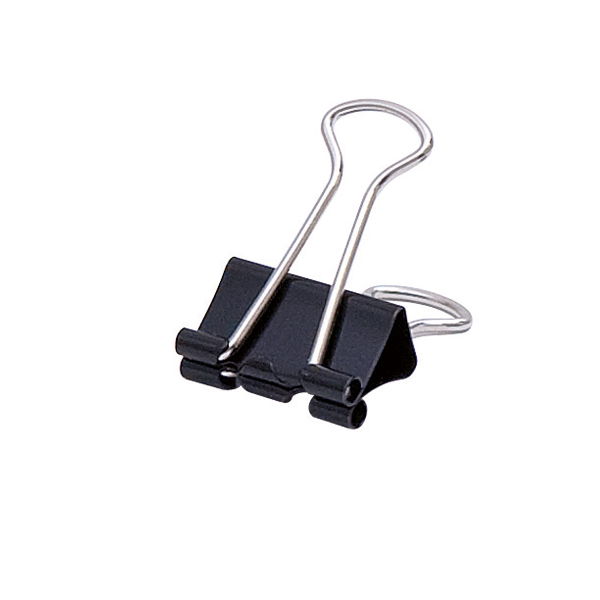 Foldbackklemmer 19x7mm schwarz 12 St./Pack.