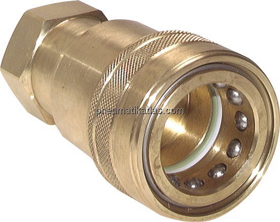 Hydraulikkupplung ISO 7241-1B, Muffe, G 1/8"(IG),Messing