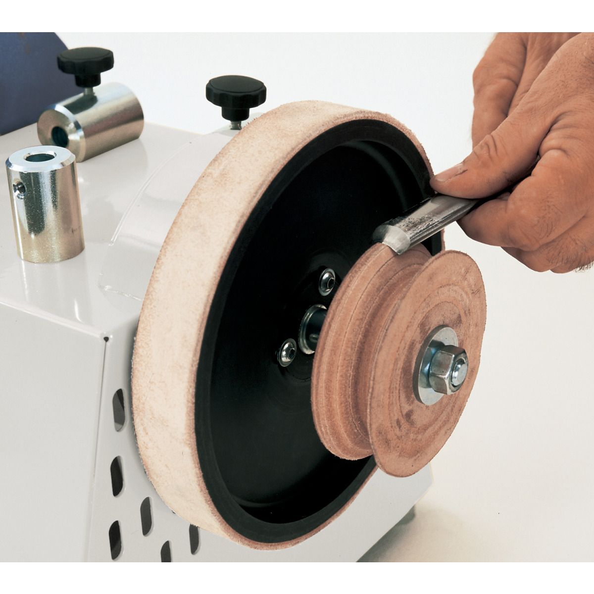 Lederabziehscheibe Holzkraft Ø 100 mm, profiliert
