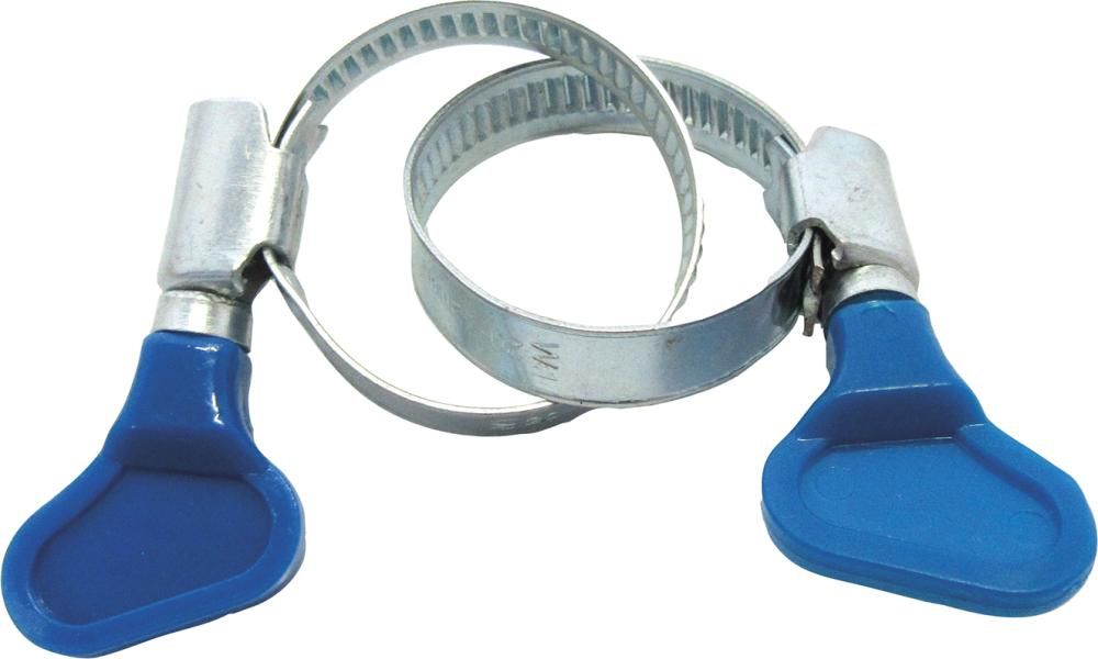 Schlauchklemmen 2S.1 1/4"20-32mm m.Kst.Flügelm. blau,comfort blau,comfort