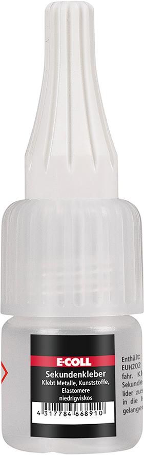 Sekundenkleber 5g Flasche E-COLL