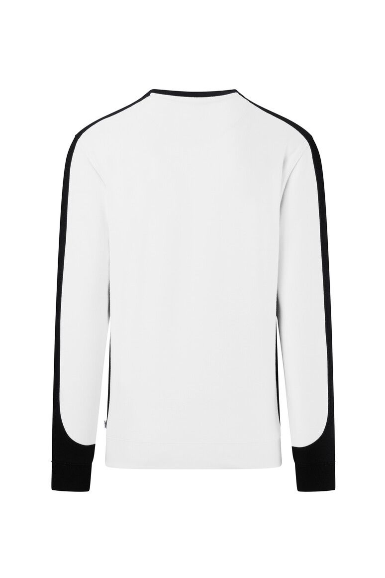 HAKRO Sweatshirt Contrast MIKRALINAR® ECO weiß/schwarz, 2XS