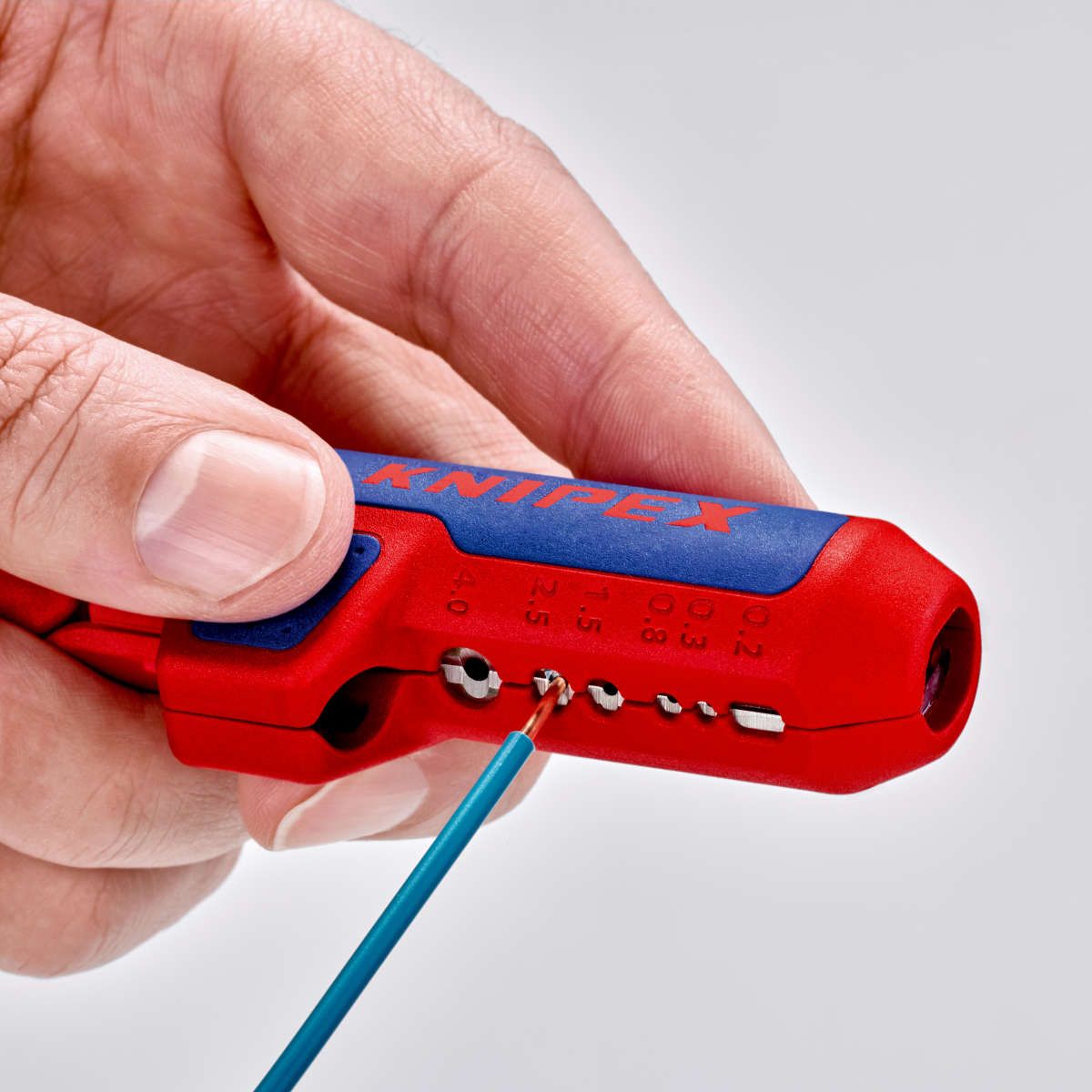 KNIPEX 16 95 02 SB ErgoStrip® Universal-Abmantelungswerkzeug für Linkshänder 135 mm