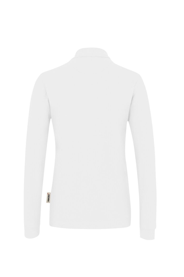 HAKRO Damen Longsleeve-Poloshirt MIKRALINAR® weiß, XS