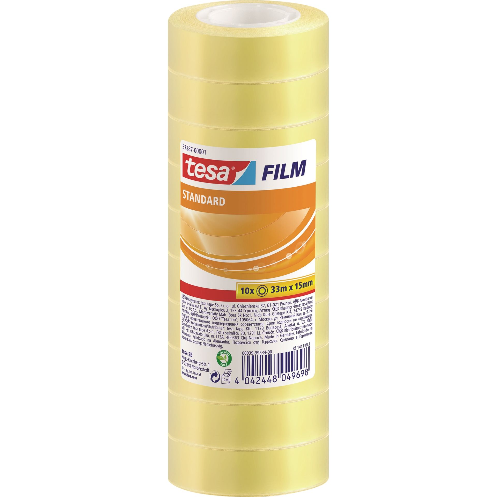 Klebefilm 15mmx33m 10 St./Pack.