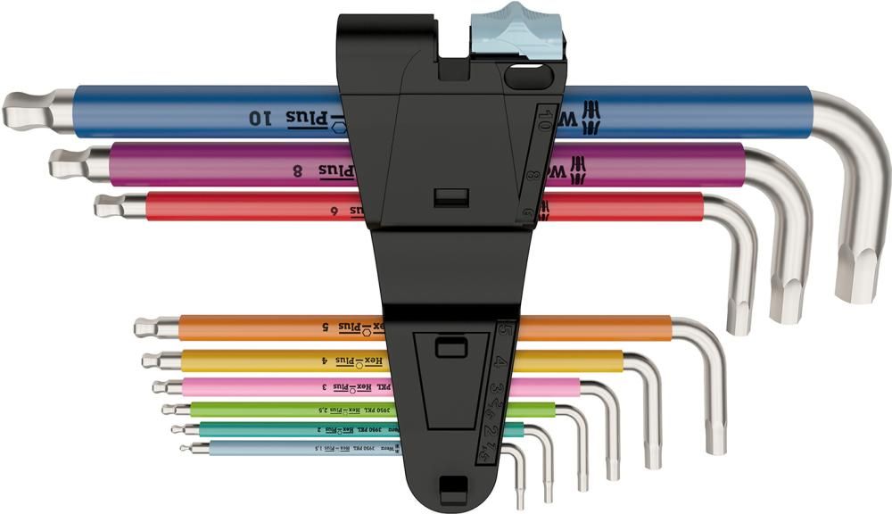 Winkelschraubendreher- Satz Multicolor rostfrei 9-teilig Wera