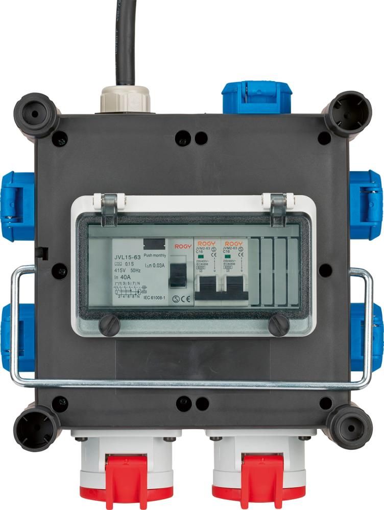 Kleinstromverteiler 16A H07RN-F5G2,5 2m CEE 2xCEE 400V + 5x230V Brennenstuhl