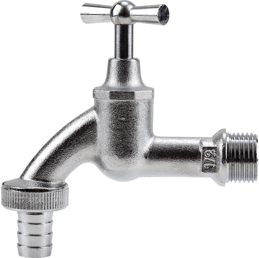 Wasserhahn m.Schlauchver.G 1/2 Gew., 1/2"-SchlauchGardena