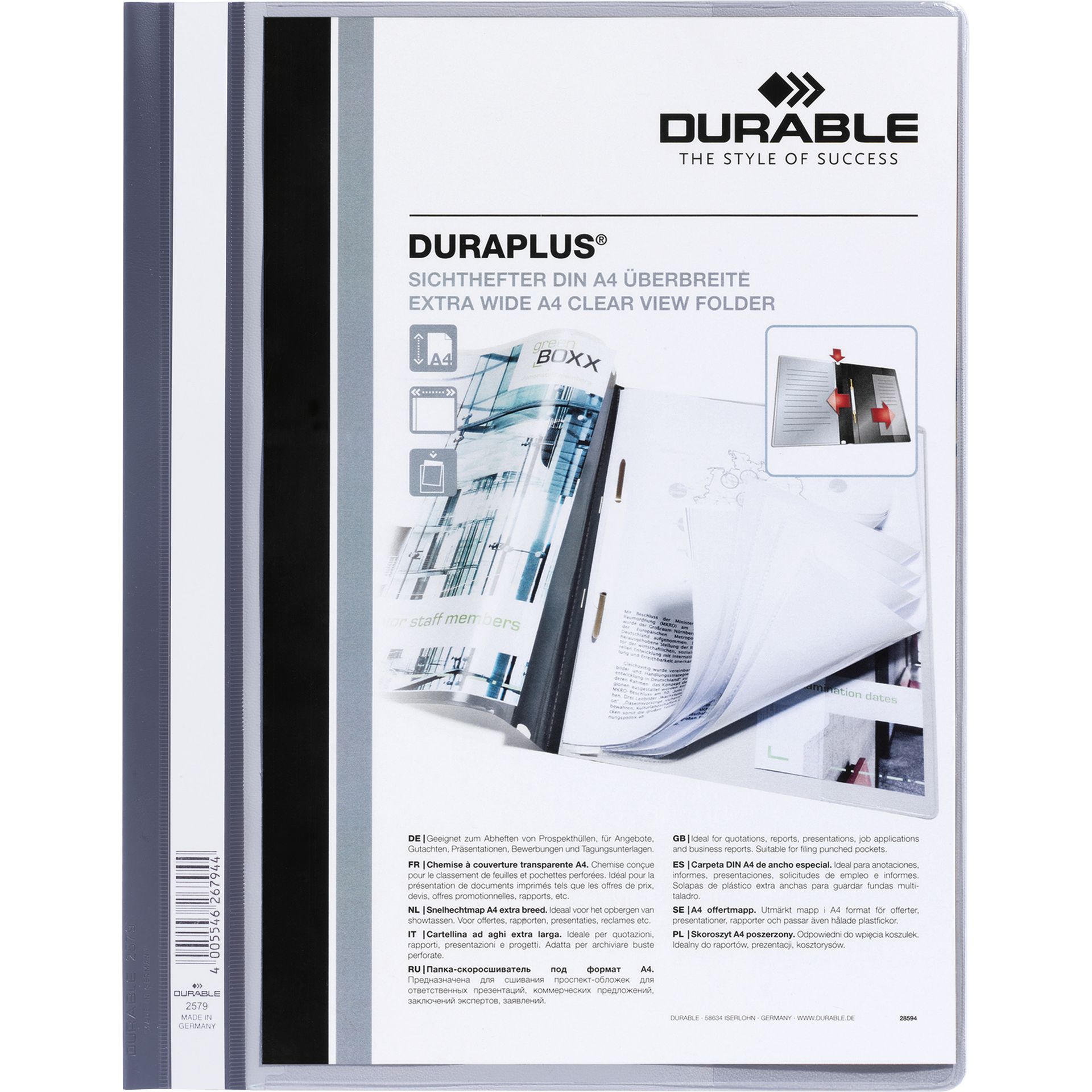Angebotshefter DURAPLUS A4 grau