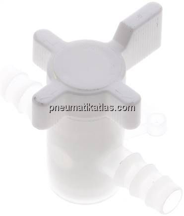 Labor-Schlauchhahn (PVDF), 10 mm