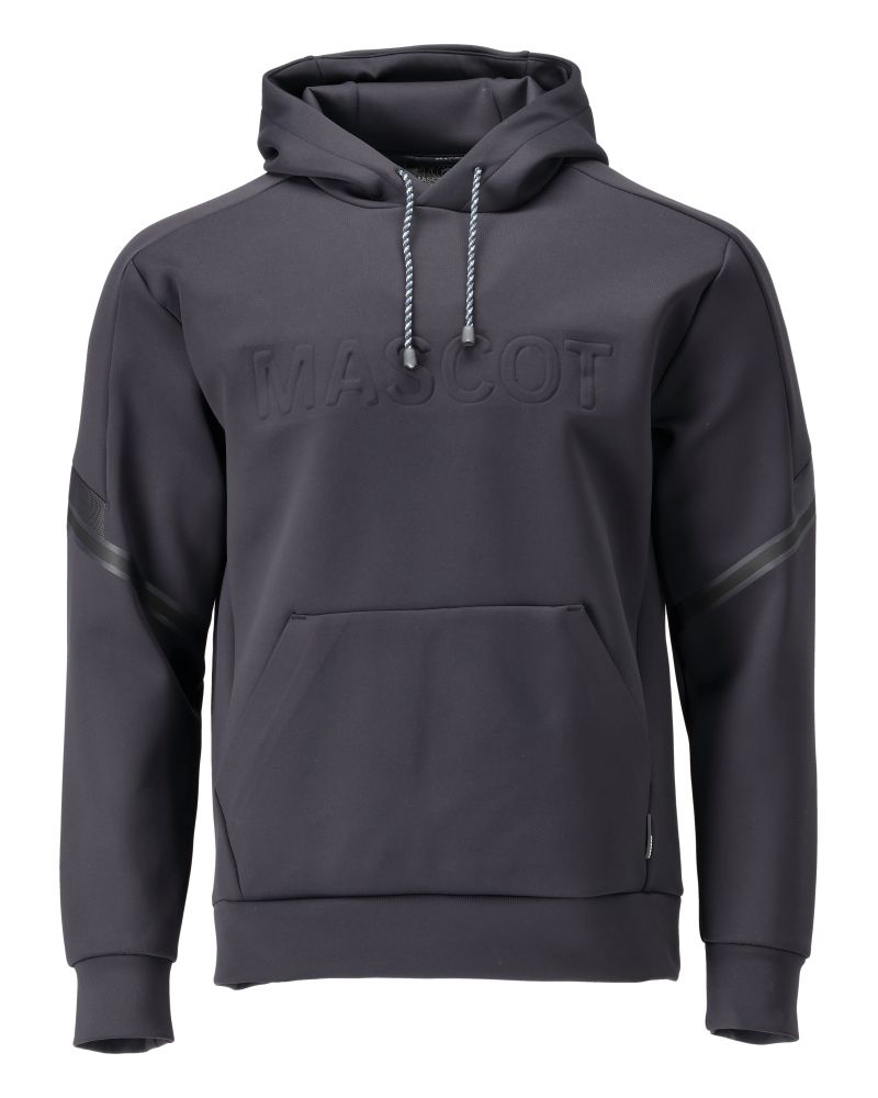 Fleece Kapuzensweatshirt Schwarzblau, 2XL