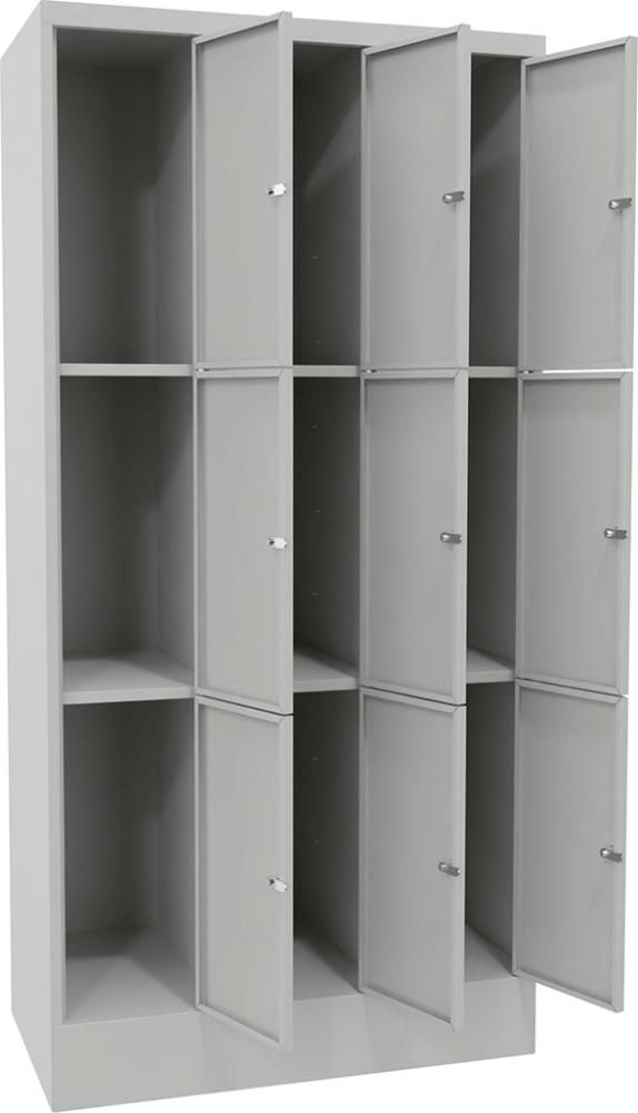 PAVOY Schließfachschrank mit Sockel B900xT500xH1850mm
