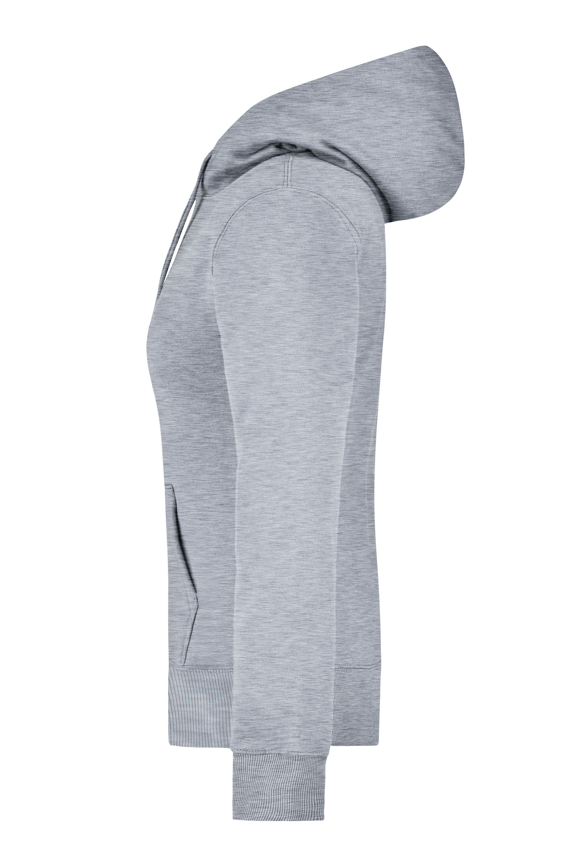 James & Nicholson JN051 Damen-Sweatshirt, Grau, Gr. L