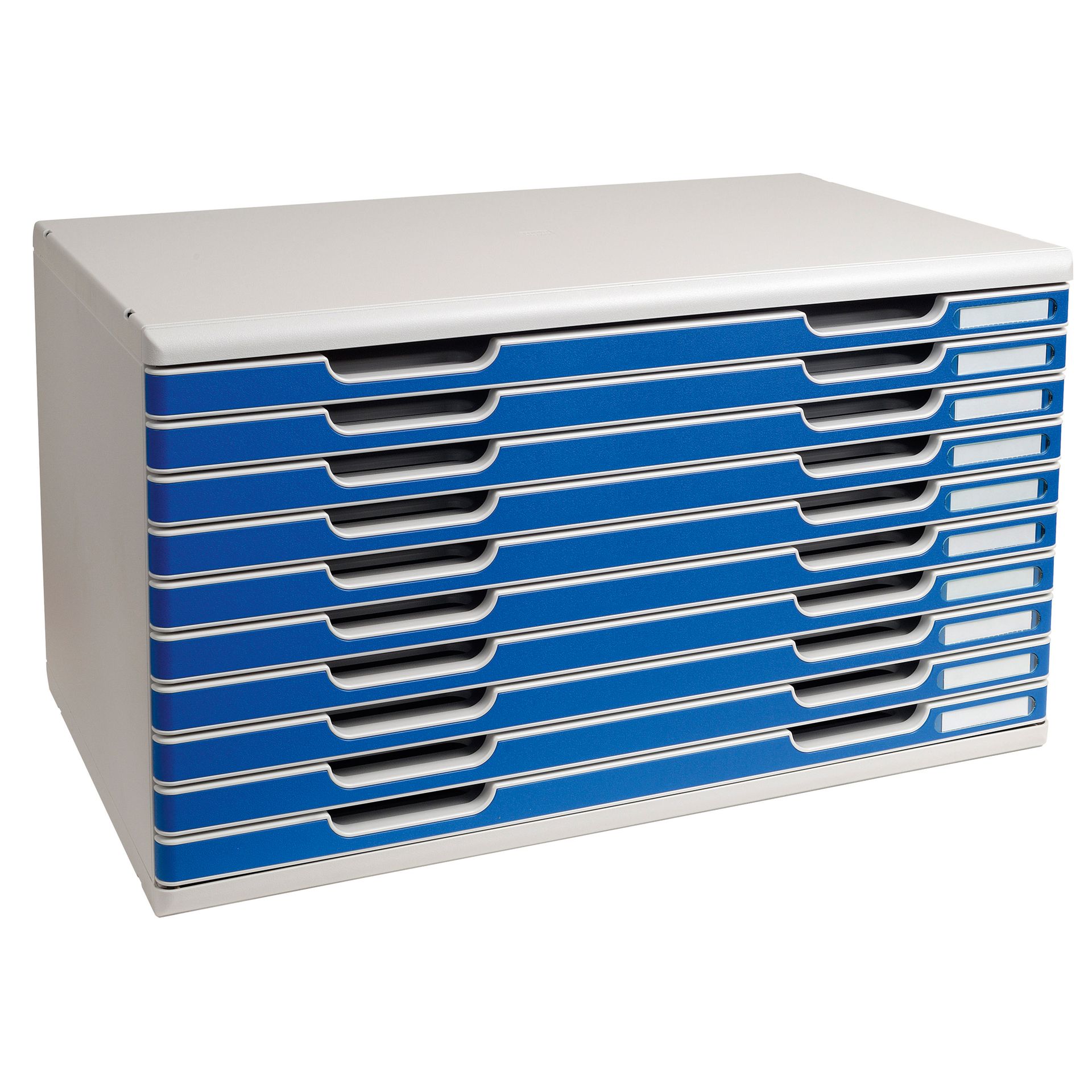 Modulo A3 Classic 10Schübe l.gr/blau